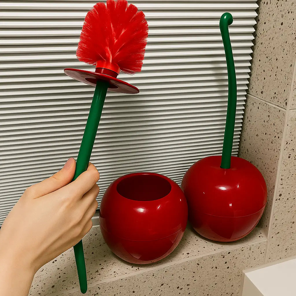 Escova Sanitária Cereja com Suporte Marrausi