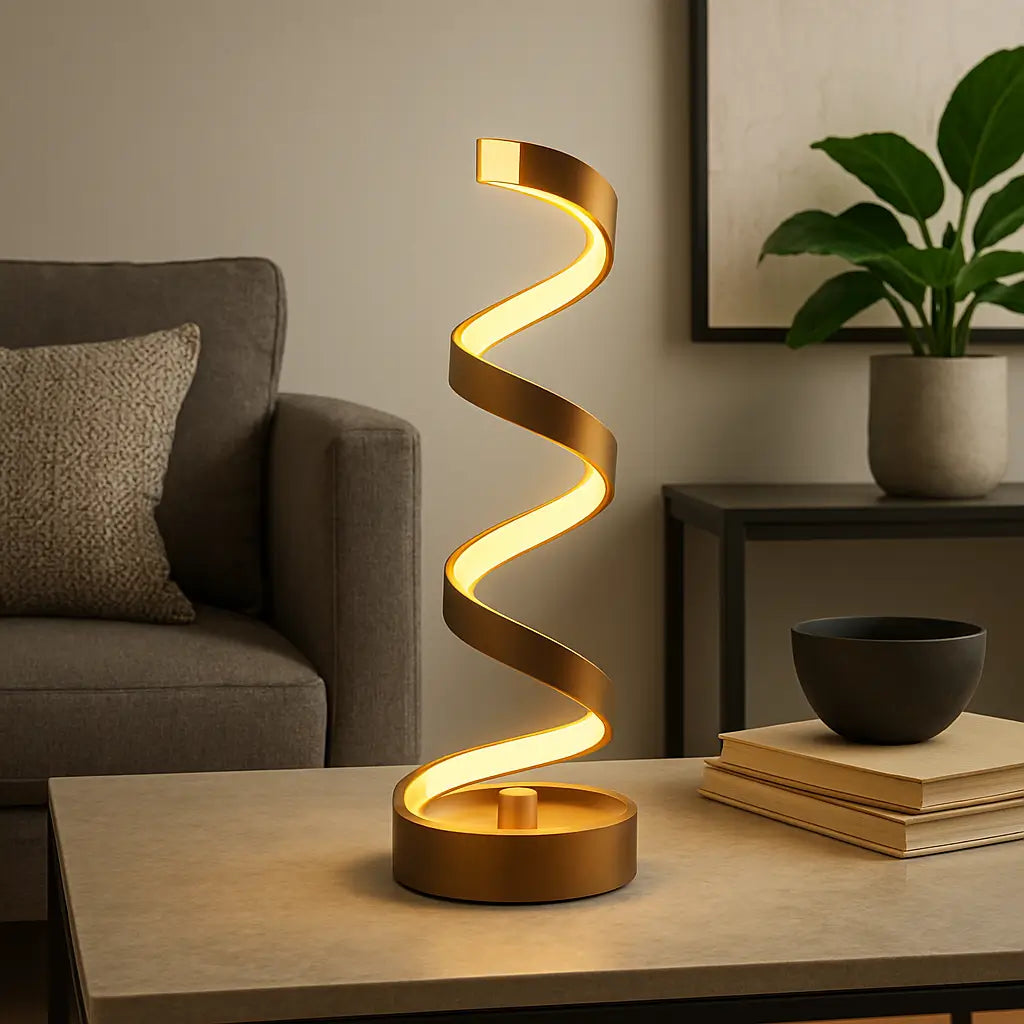 Luminária de Mesa Modelo Espiral Marrausi