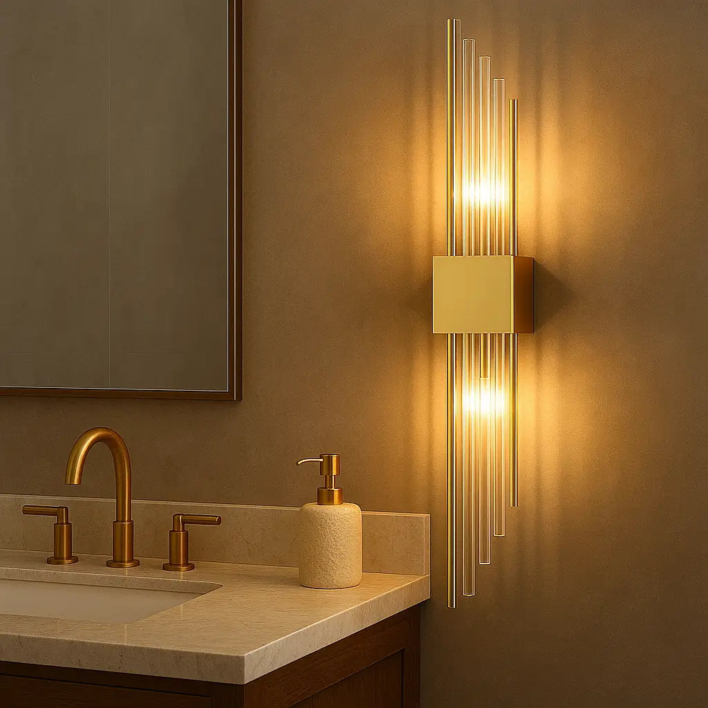 Luminária de Parede Modelo New Dourada Marrausi