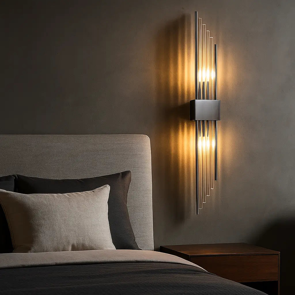 Luminária de Parede Modelo New Preta Marrausi