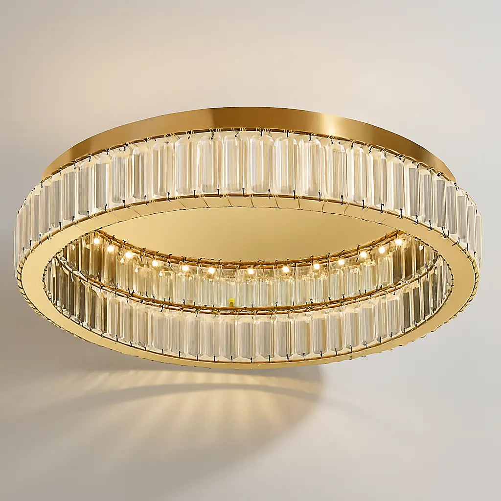 Lustre para Sala Circular Modelo Gold Marrausi