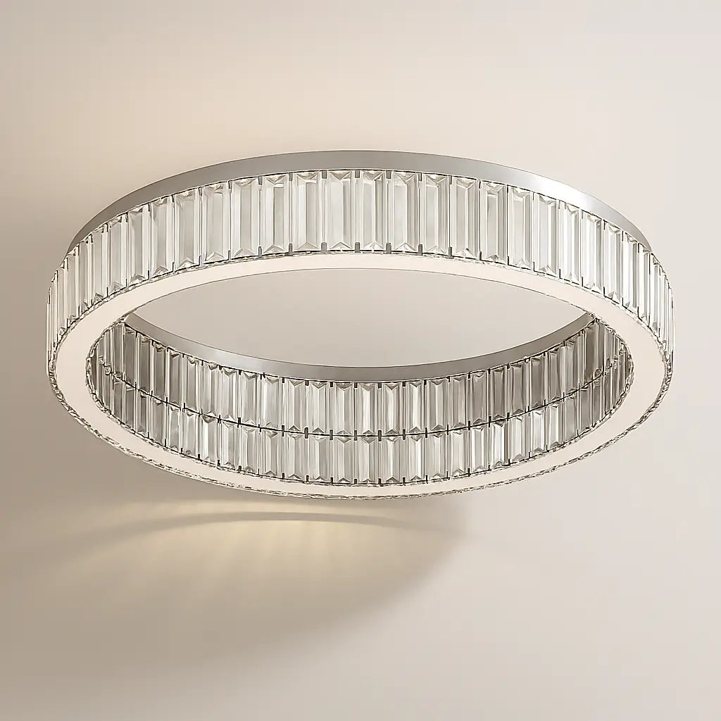 Lustre para Sala Circular Modelo Silver Marrausi