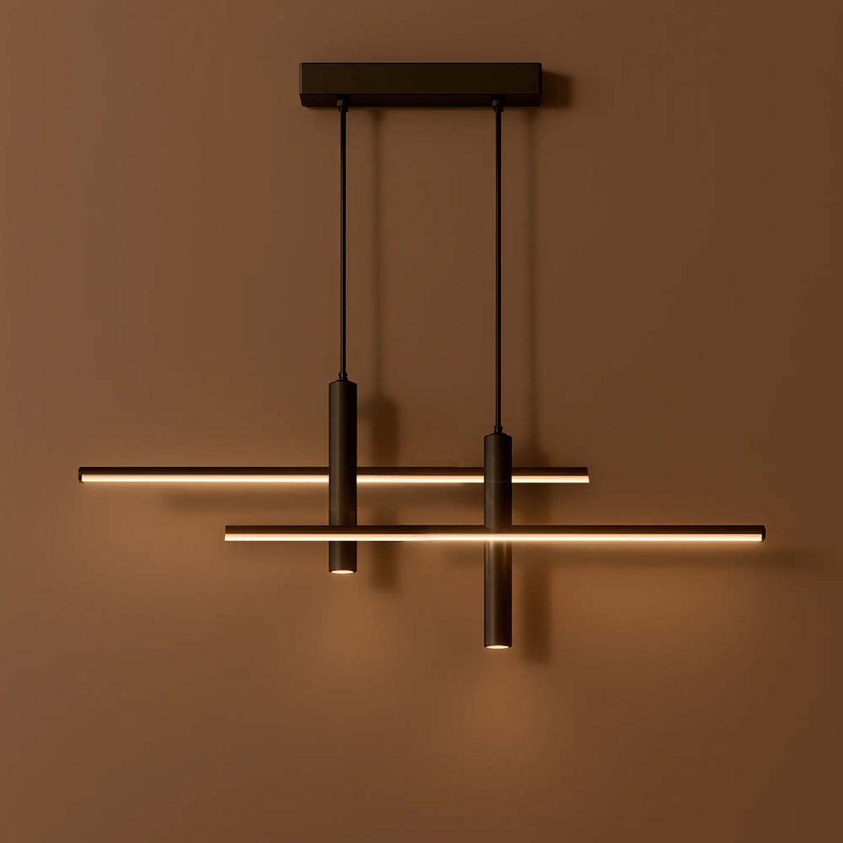 Lustre para Sala de Jantar Modelo Pingente Duplo Marrausi