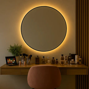 Espelho Redondo Banheiro com Led Marrausi