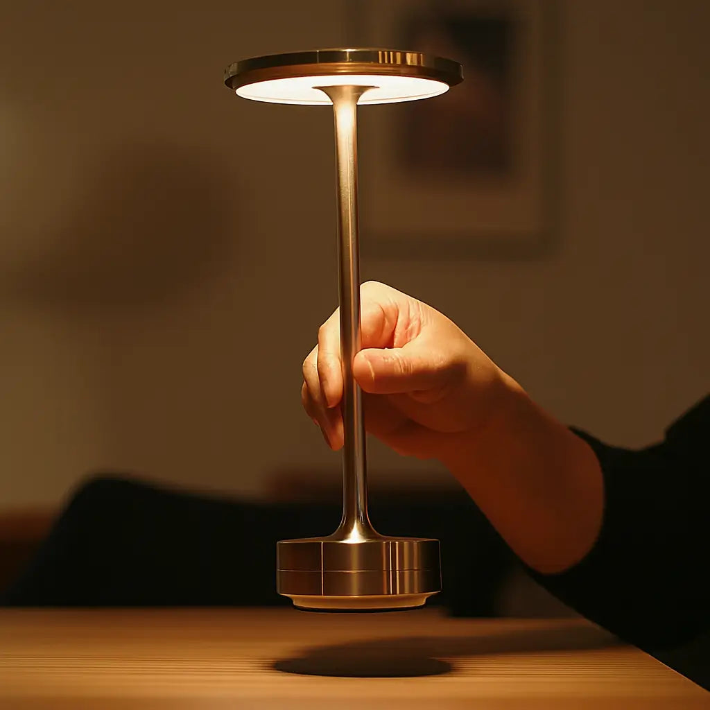 Luminária de Mesa Modelo Atmosfera Gold Marrausi