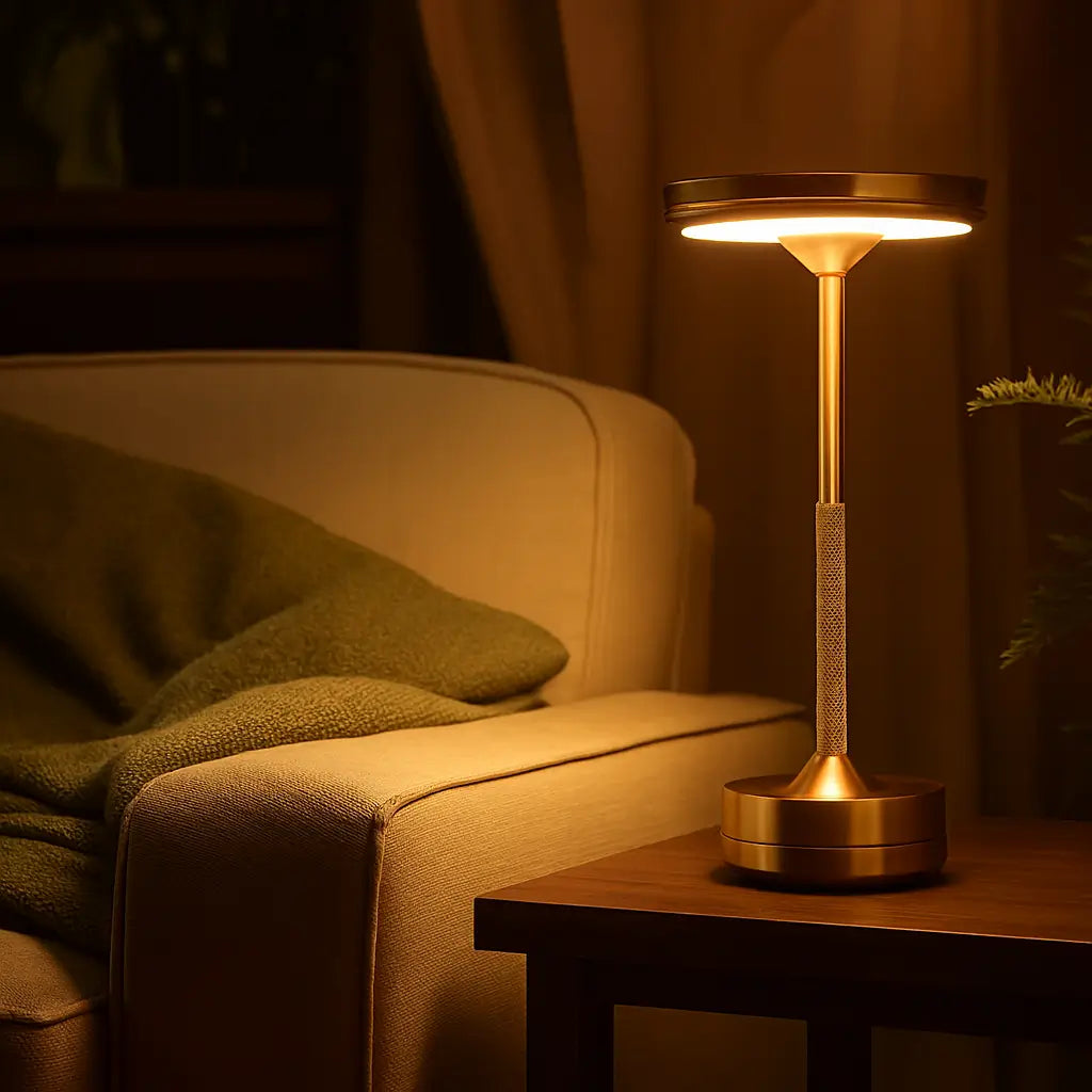 Luminária de Mesa Modelo Atmosfera Gold Marrausi