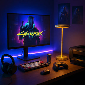 Luminária de Mesa Modelo Atmosfera Gold Marrausi