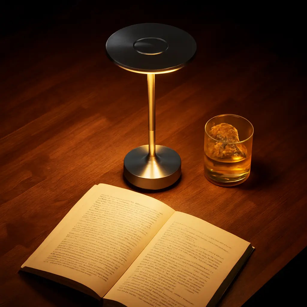 Luminária de Mesa Modelo Atmosfera Gold Marrausi