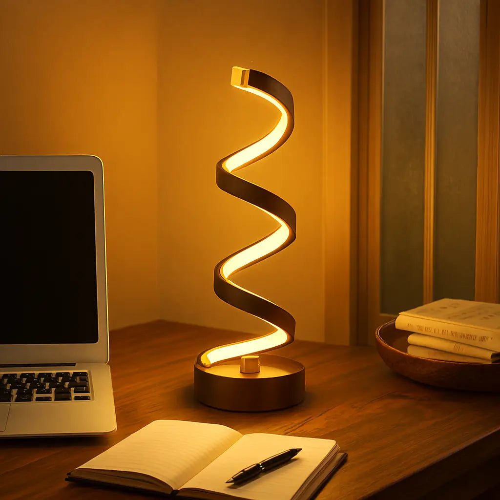 Luminária de Mesa Modelo Espiral Marrausi