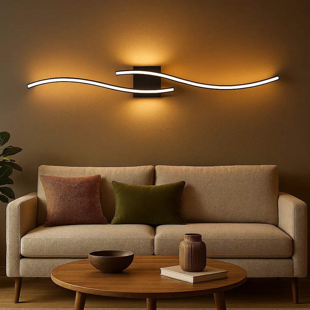 Luminária de Parede Led Duplo Modelo Black Marrausi