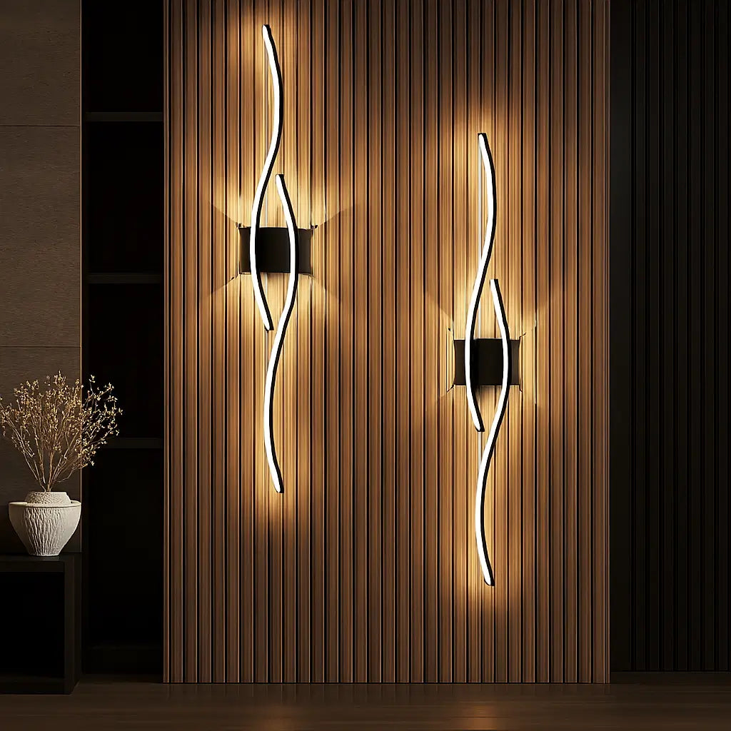 Luminária de Parede Led Duplo Modelo Black Marrausi