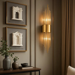 Luminária de Parede Modelo New Dourada Marrausi
