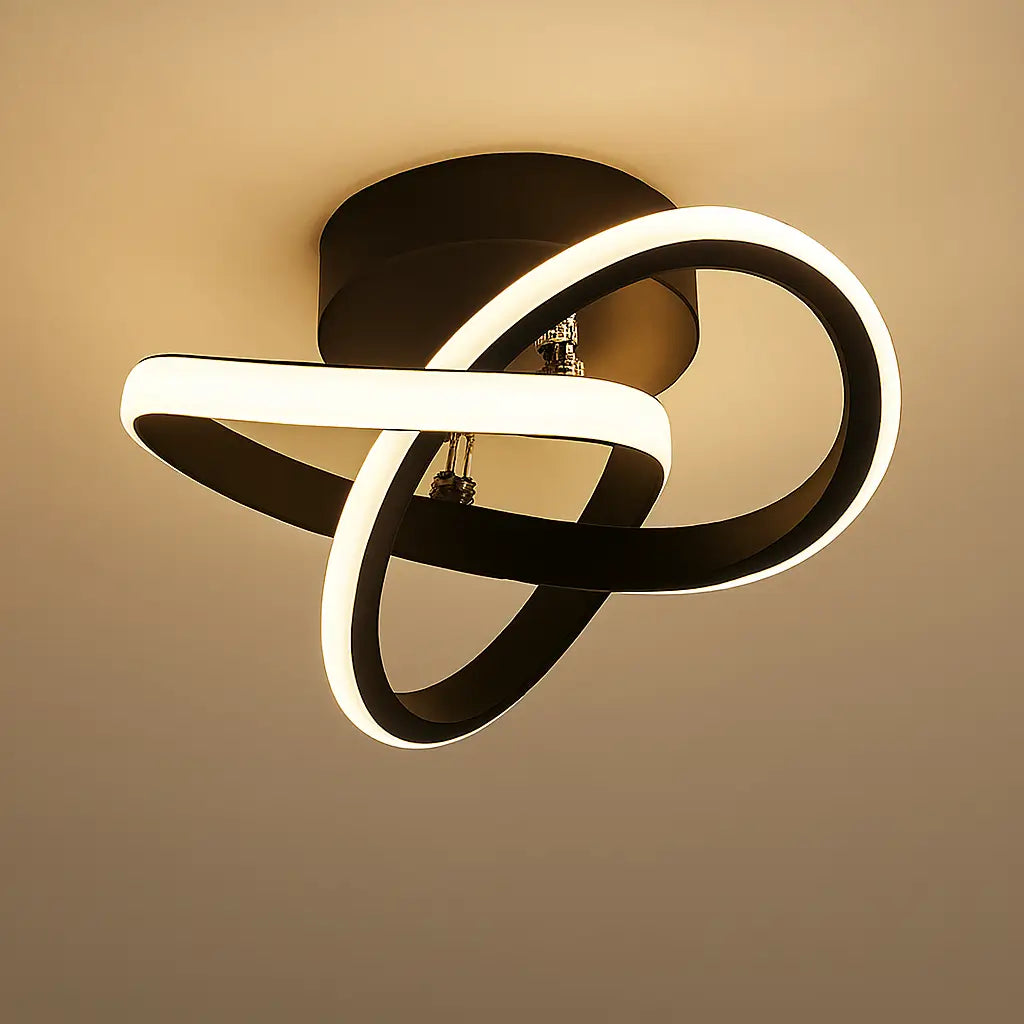 Luminária de Teto Elíptica Modelo Black Marrausi