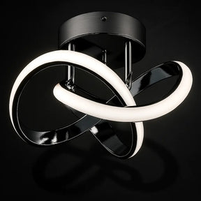 Luminária de Teto Elíptica Modelo Black Marrausi