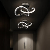 Luminária de Teto Elíptica Modelo Silver Marrausi