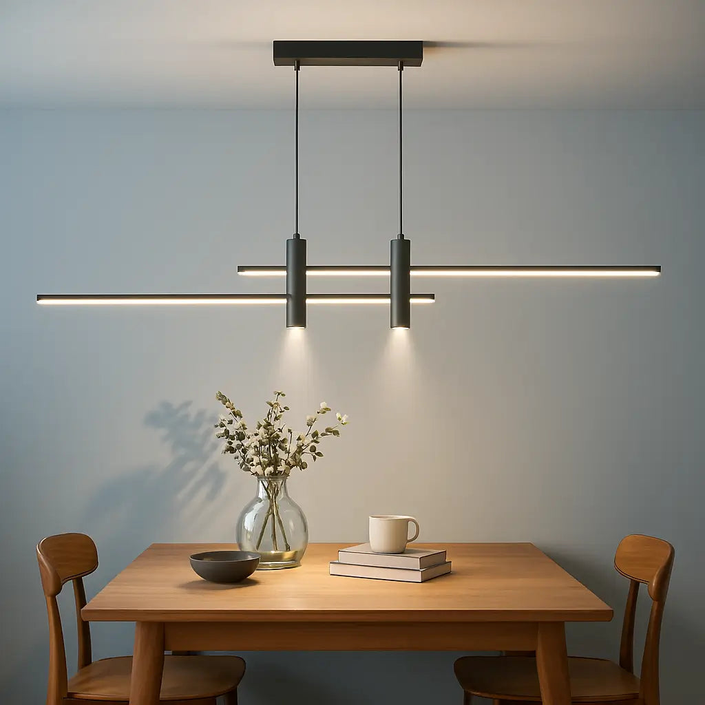 Lustre para Sala de Jantar Modelo Pingente Duplo Marrausi