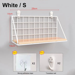 Wooden Spice Rack Wall Mounted Kitchen Organizer Hanging Spice Jar Storage Shelf For Kitchen Seasoning Holder Wall Decoration