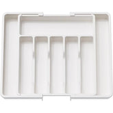 Expandable Cutlery Drawer Organizer, Adjustable Kitchen Utensil Tray Set, Compartment Flatware Storage Divider