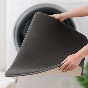 Tapete Antiderrapante Preto Absorvente de Água Marrausi