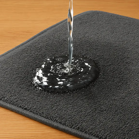 Tapete Antiderrapante Preto Absorvente de Água Marrausi
